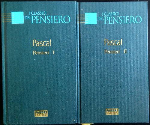 Pensieri. 2 Volumi - Blaise Pascal - copertina