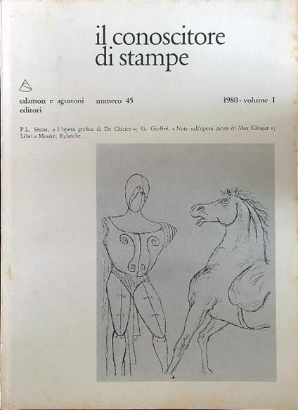 Il conoscitore di stampe 45/1980 vol.I - copertina