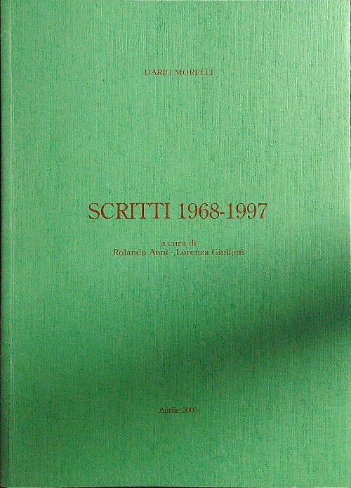 Scritti 1968-1997