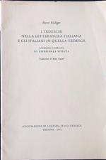 I tedeschi nella letteratura italiana e gli italiani in quella tedesca
