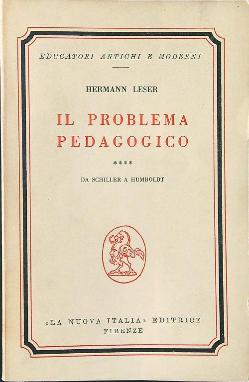 Il problema pedagogico vol. 4