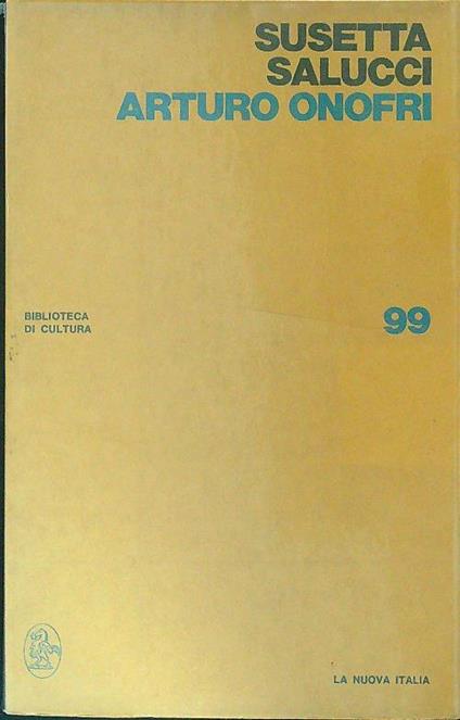 Arturo Onofri - Susetta Salucci - copertina