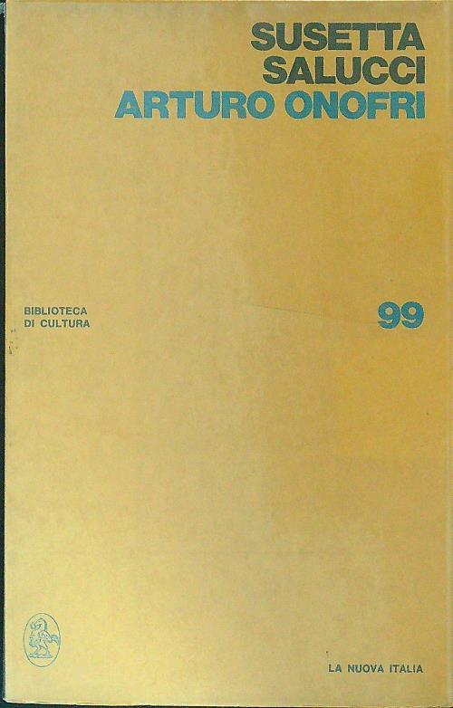 Arturo Onofri - Susetta Salucci - copertina