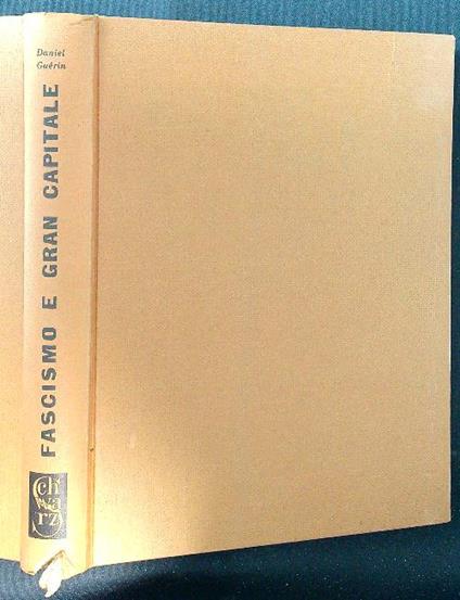 Fascismo e gran capitale - D. Guerin - copertina