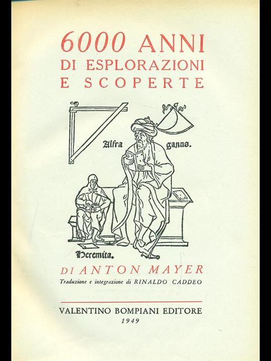 6000 anni di esplorazioni e scoperte - Anton Mayer - copertina