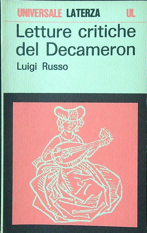 Letture critiche del Decameron - Luigi Russo - copertina