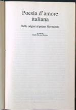 Poesia d'amore italiana. Dalle origini al primo Novecento