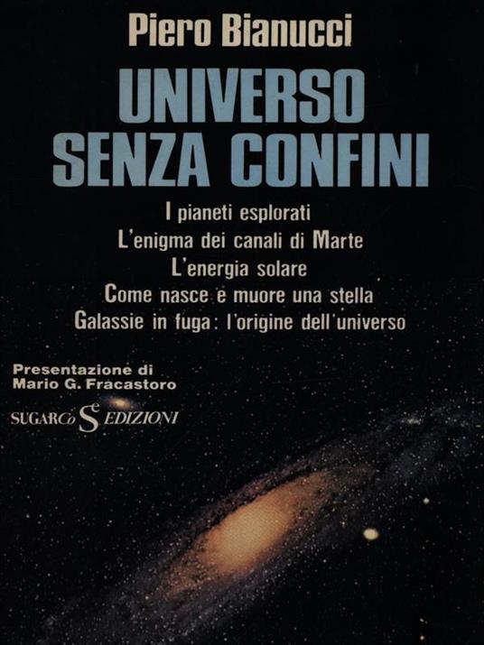 Universo senza confini - Piero Bianucci - copertina