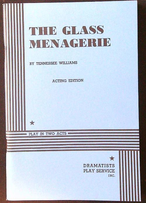 The Glass Menagerie. Acting Edition - Tennessee Williams - copertina