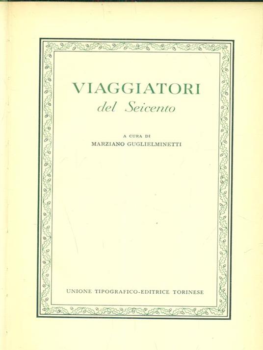 Viaggiatori del Seicento - Marziano Guglielminetti - copertina