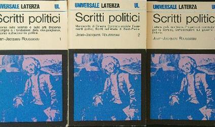 Scritti politici 3 vv - Jean-Jacques Rousseau - copertina