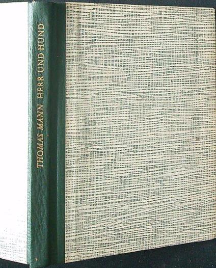 Herr und Hund - Thomas Mann - copertina