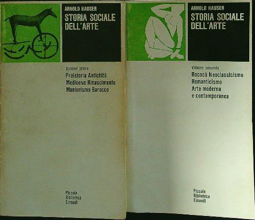 Storia sociale dell'arte 2 vv - Arnold Hauser - copertina
