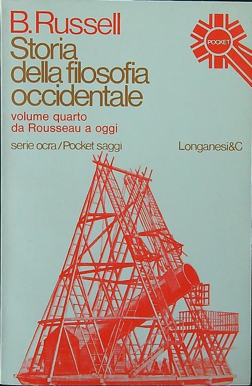 Storia della filosofia occidentale vol. 4 - B. Russell - copertina