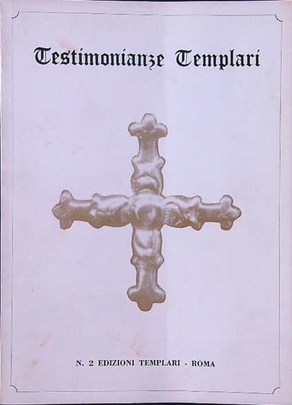 Testimonianze templari n. 2 - copertina