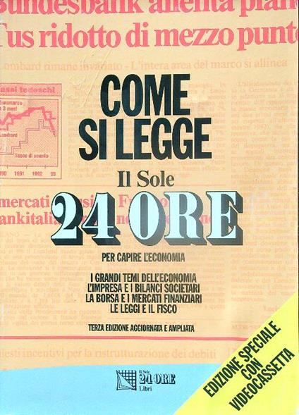 Come si legge il Sole 24 ore + videocassetta - copertina