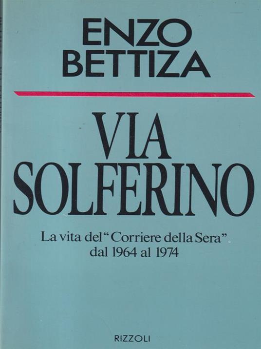 Via Solferino - Enzo Bettiza - copertina
