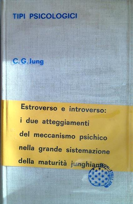 Tipi psicologici - C. G. Jung - copertina
