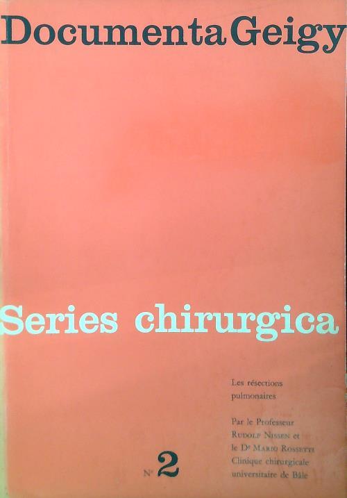 Les résections pulmonaires - Rudolf Nissen - copertina