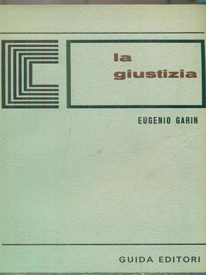 La giustizia - Eugenio Garin - copertina