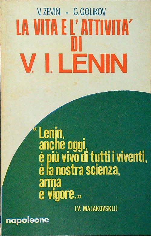 La vita e l'attività di V. I. Lenin