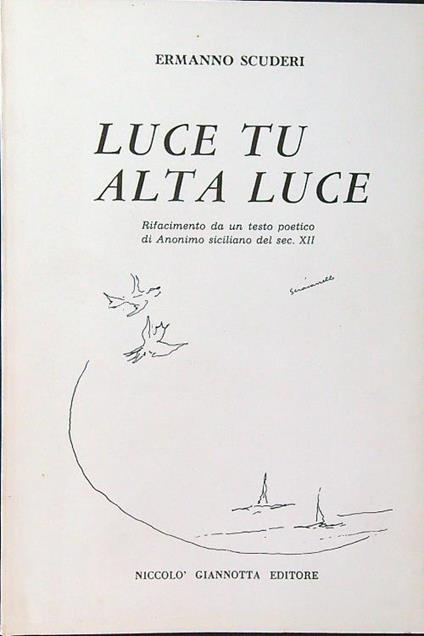 Luce tu alta luce - Ermanno Scuderi - copertina