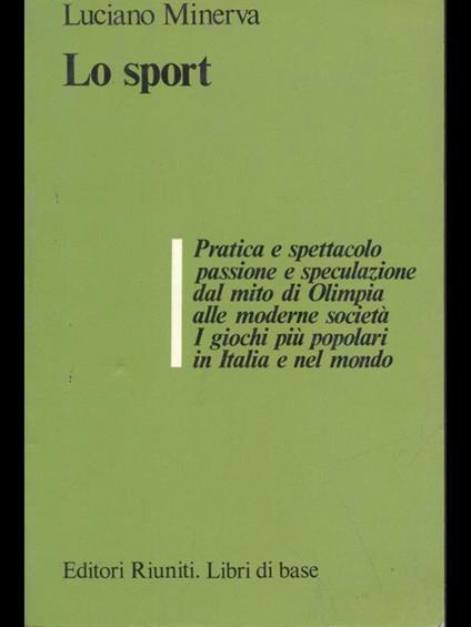 Lo sport - Luciano Minerva - copertina