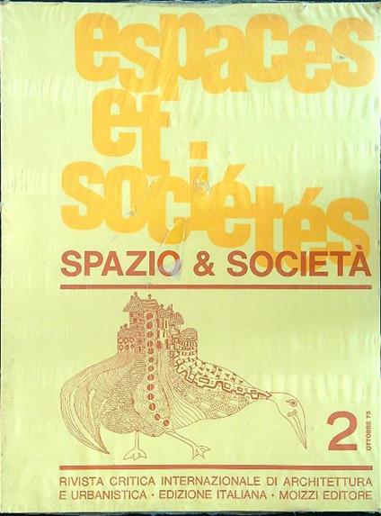 Espaces et societes 2 ottobre 1975 - copertina