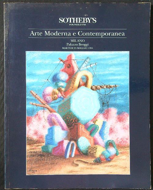 Sotheby's asta Milano 24 maggio 1994: arte moderna e contemporanea