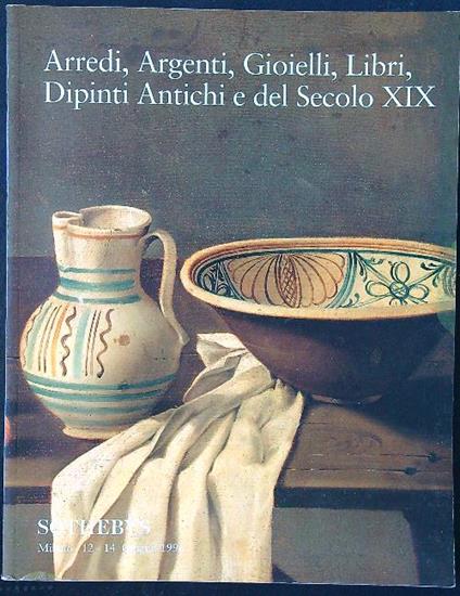 Sotheby's Milano asta MI111 12-14 giugno 1996 - copertina