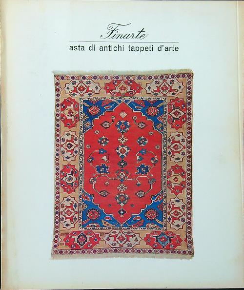 Finarte asta di antichi tappeti d'arte - vv, aa - copertina