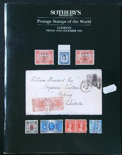 Sotheby's Sale LN4742 London 16 December 1994 - copertina