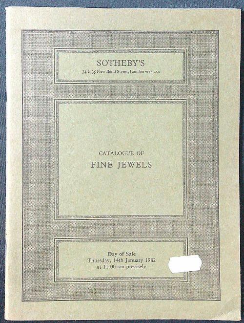 Sotheby's Sale 14th January 1982 - Catalogue of Fine Jewels