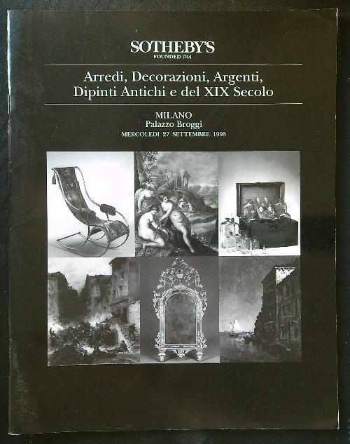 Sotheby's asta Milano 20 settembre 1995
