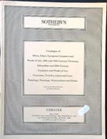 Sotheby's Sale Chester 9-10-11-24 August 1988