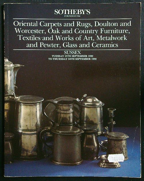 Oriental carpets and rugs, Doulton and Worcester, Oak and Country furniture - copertina