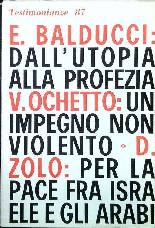 Testimonianze 87. Un impegno non-violento per la pace