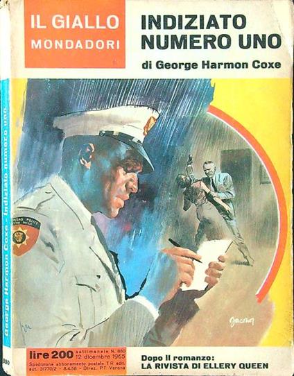 Indiziato numero uno - George Harmon Coxe - copertina