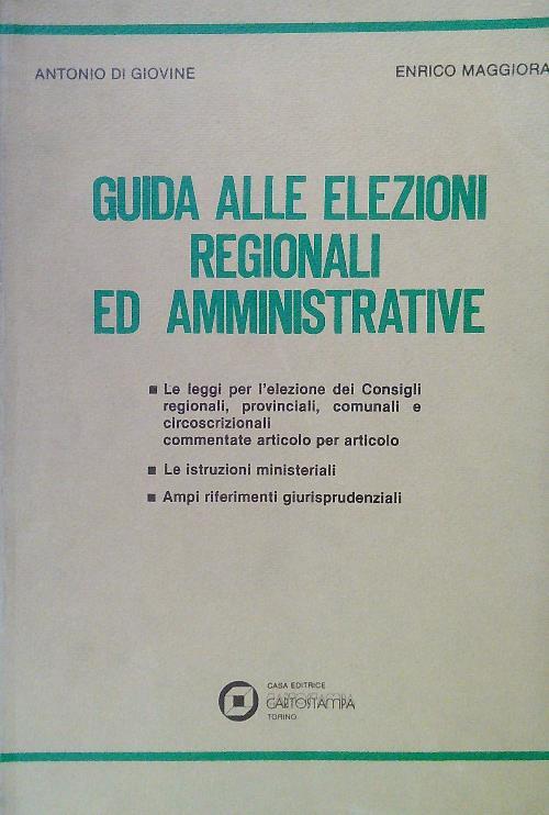Guida alle elezioni regionali ed amministrative