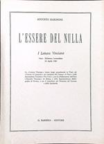 L' essere del nulla. I Lettura Vinciana 26 aprile 1960