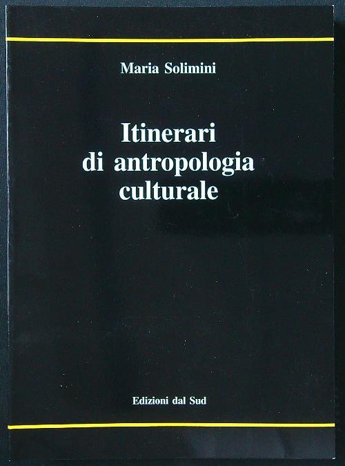 Itinerari di antropologia culturale - Maria Solimini - copertina
