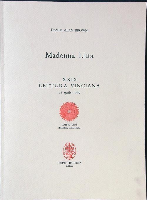 Madonna Litta - XXIX Lettura vinciana