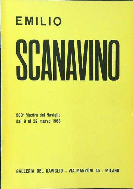 Emilio Scanavino 500 Mostra del Naviglio 1968 - Cesare Vivaldi - copertina