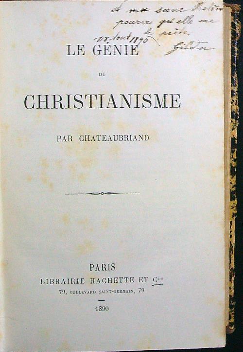 Le genie du christianisme 