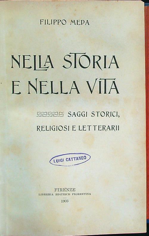 Nella storia e nella vita