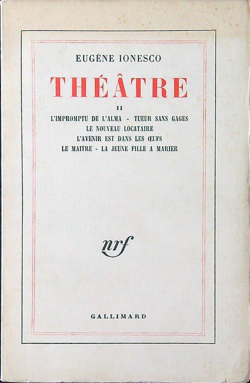 Theatre tome II