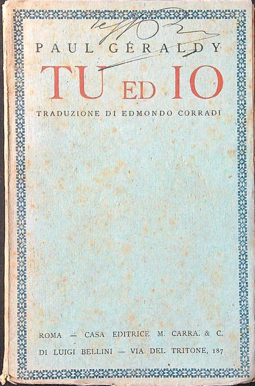 Tu ed io