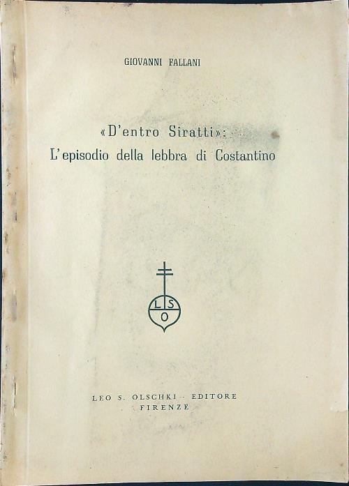 D'entro Siratti: l'episodio della lebbra di Costantino