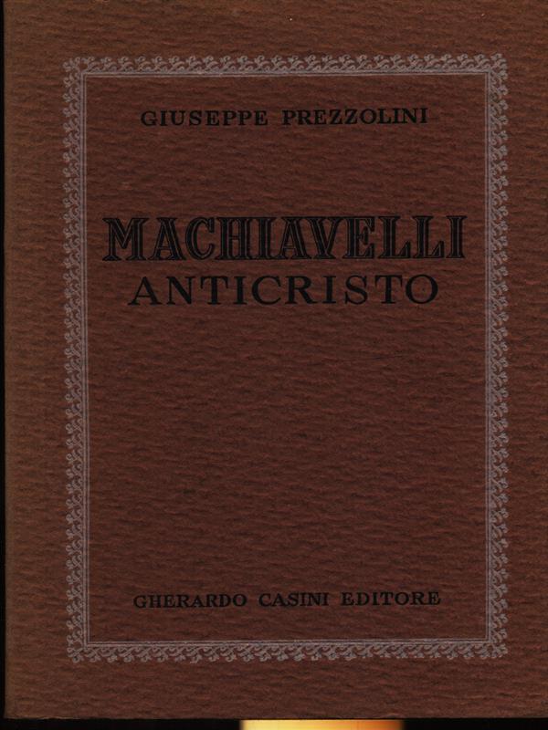 Machiavelli anticristo