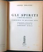 Gli spiriti (i frutti dell'istruzione). Commedia in quattro atti